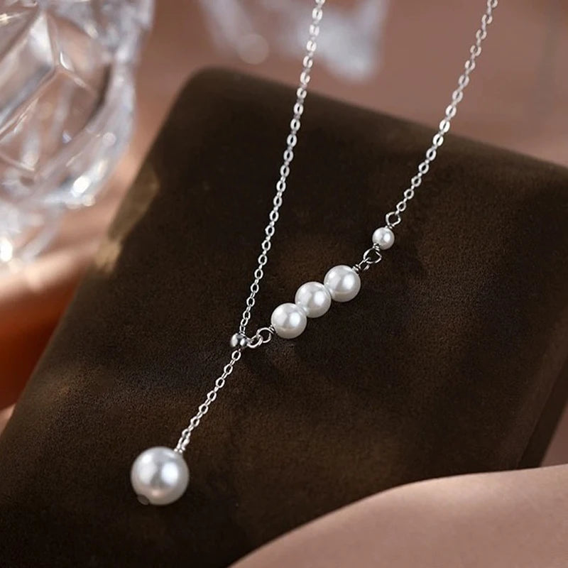 Pearl Clavicle Necklace DS4844