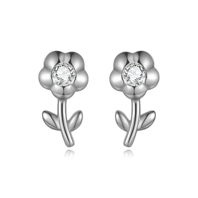 Flower Plant Stud Earrings DS4499