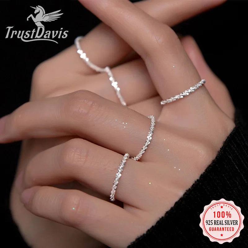 Simple Babysbreath Charm Finger Ring DA2049