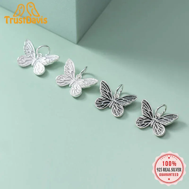 Butterfly Charm Pendant Handmade DIY Accessories DZ115