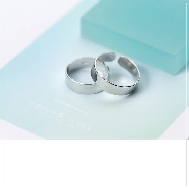 Simple Personality Smooth Surface Opening Ring DA991