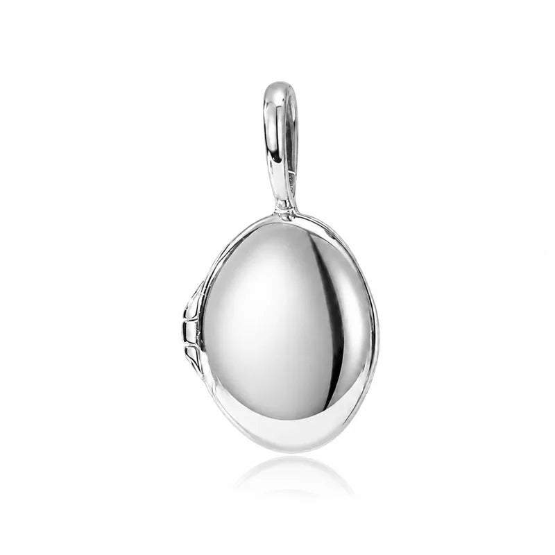 Oval-shaped Photo Locket Pendant DS4928