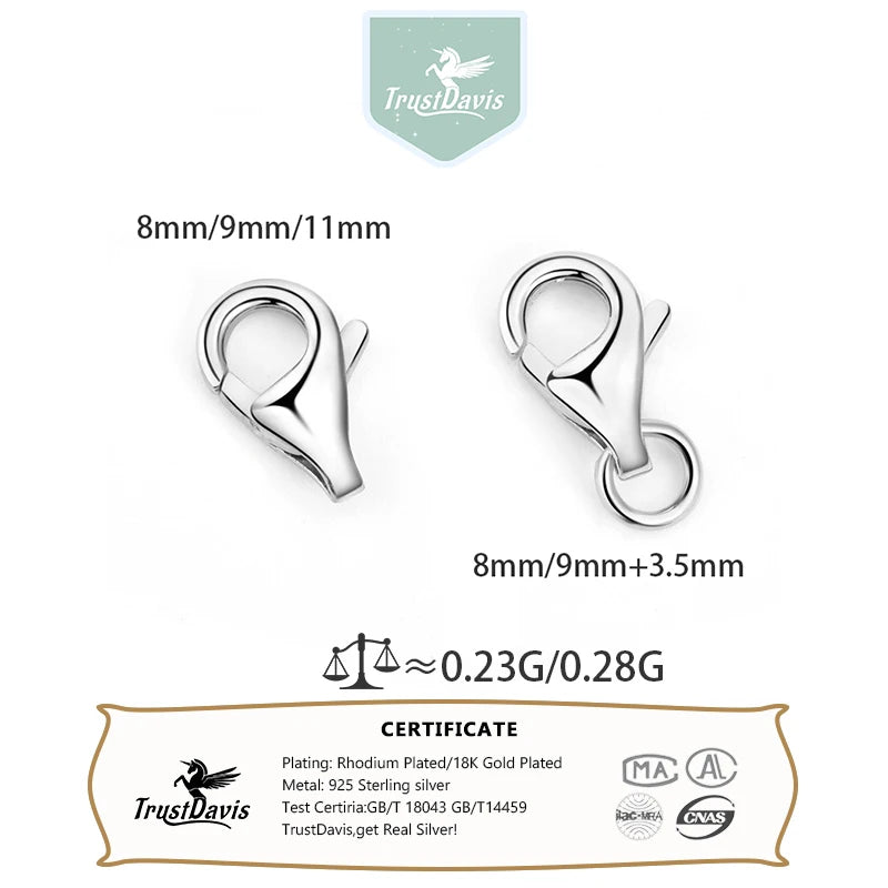 r Necklace and Bracelet Clasp Connector DIY Handmade Accessories Wholesale DS4786