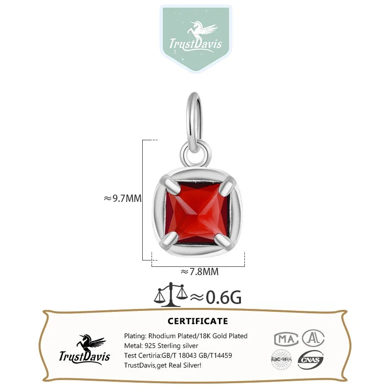 Vintage Zircon Geometric Charm Pendant DZ963