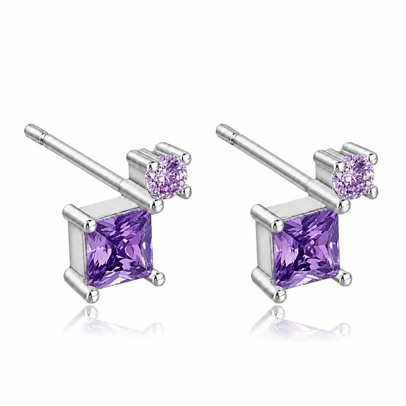 Stacked Colored Zircon Earrings DS4916