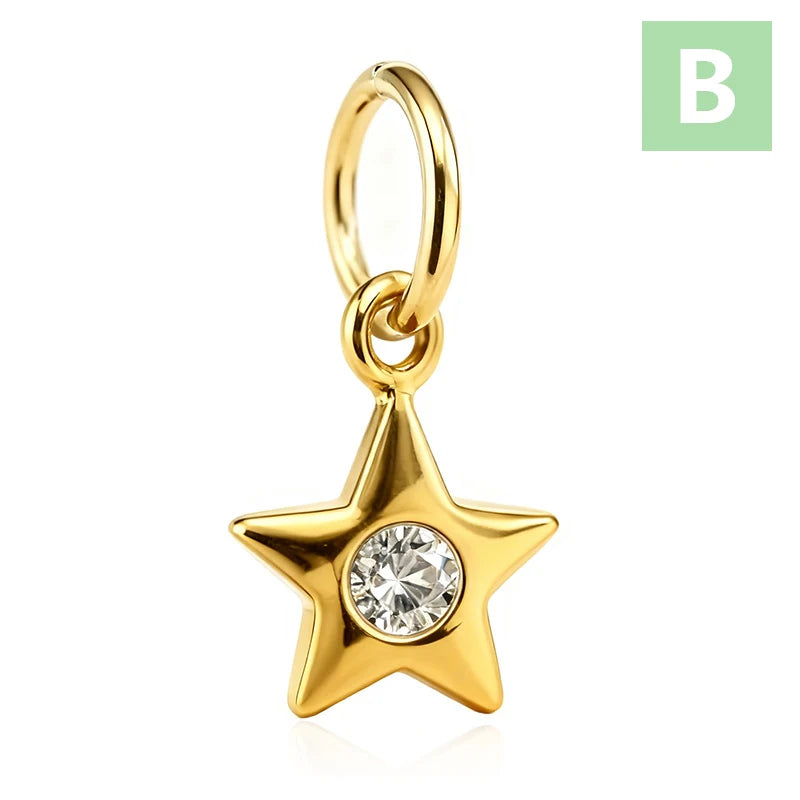 Fashion Diamond-Studded Stars Moon DZ1833