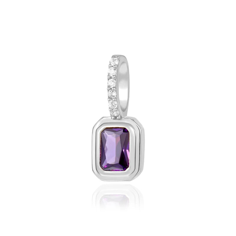 TSquare Colored Zircon Charm Pendant DZ1695