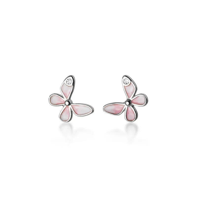 Butterfly Glaze Stud Earrings DB1271
