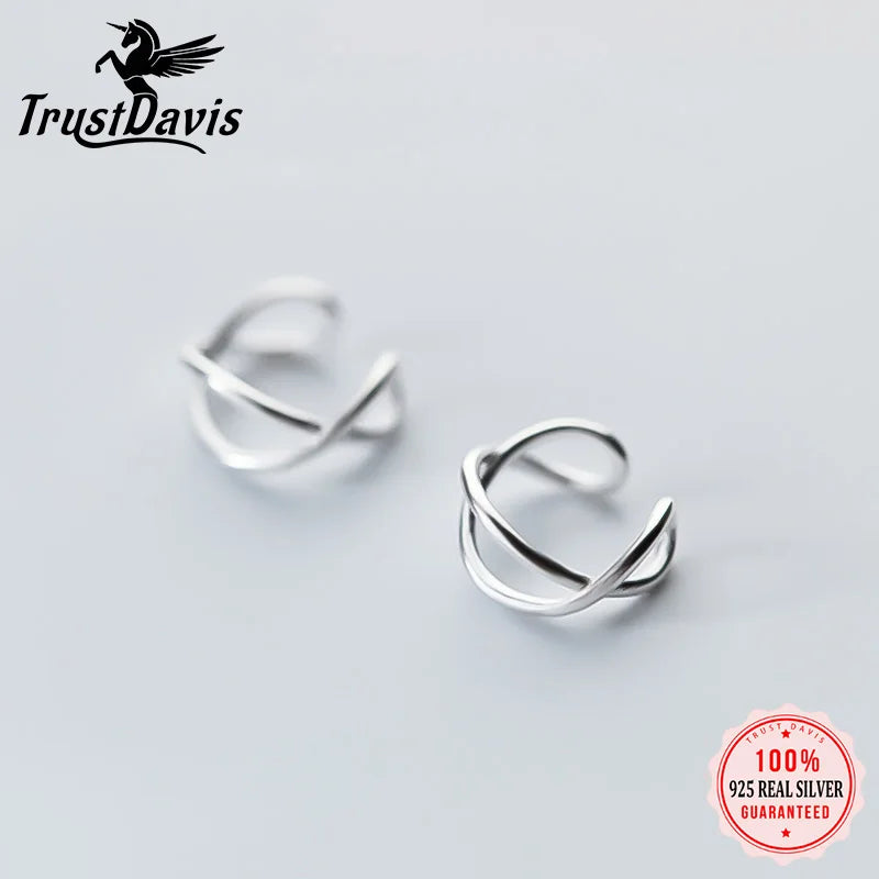 Twist Ear Cuff Clip on Earrings DS475