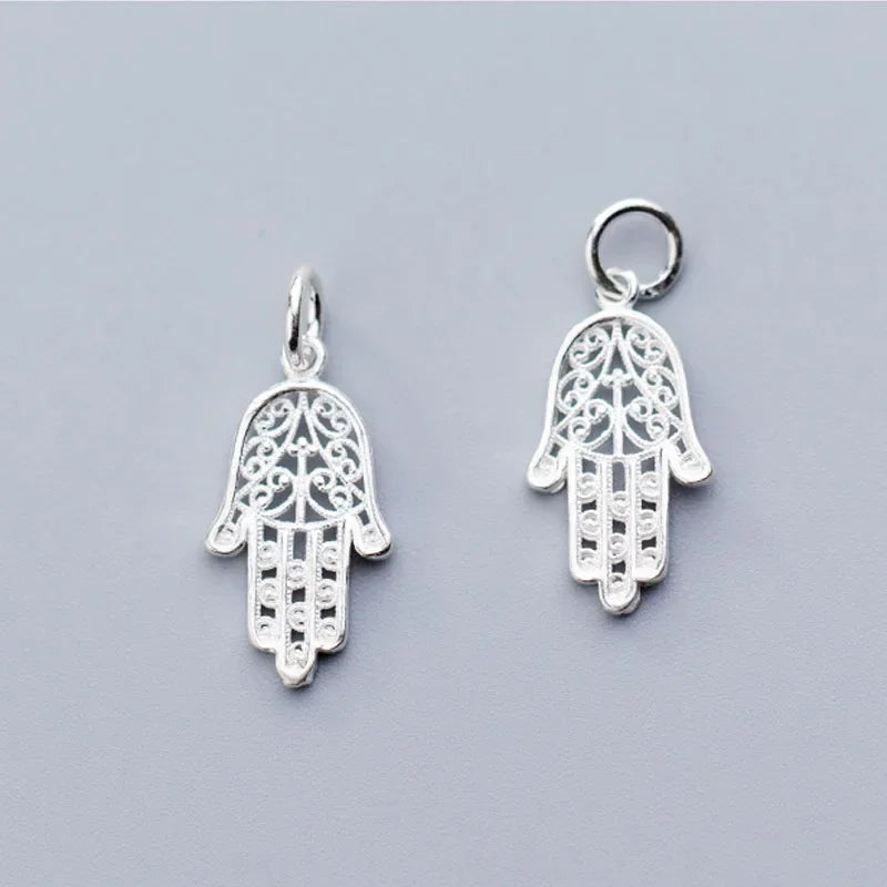 Cute Hollow Palm Charm Pendant Handmade DIY Accessories DZ142