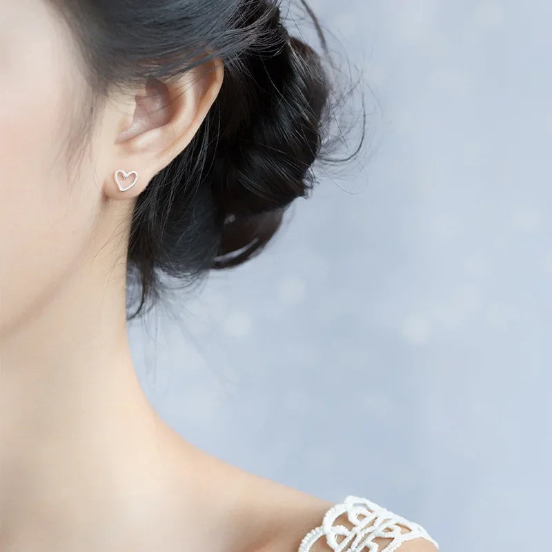 Heart Stud Earrings DS196