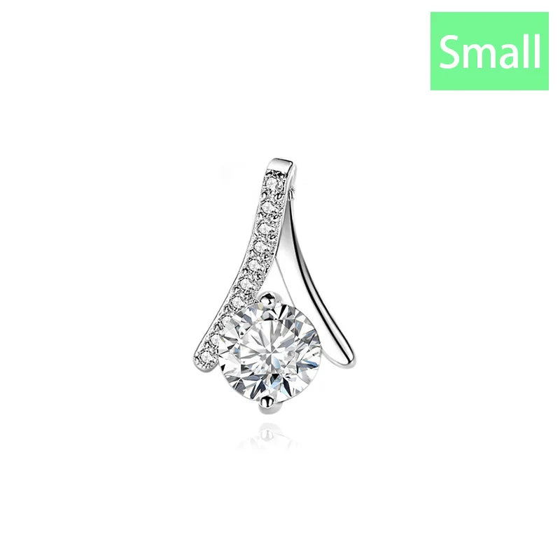 Fashion Simple Teardrop Shape Zirconia Pendant Handmade DZ1753