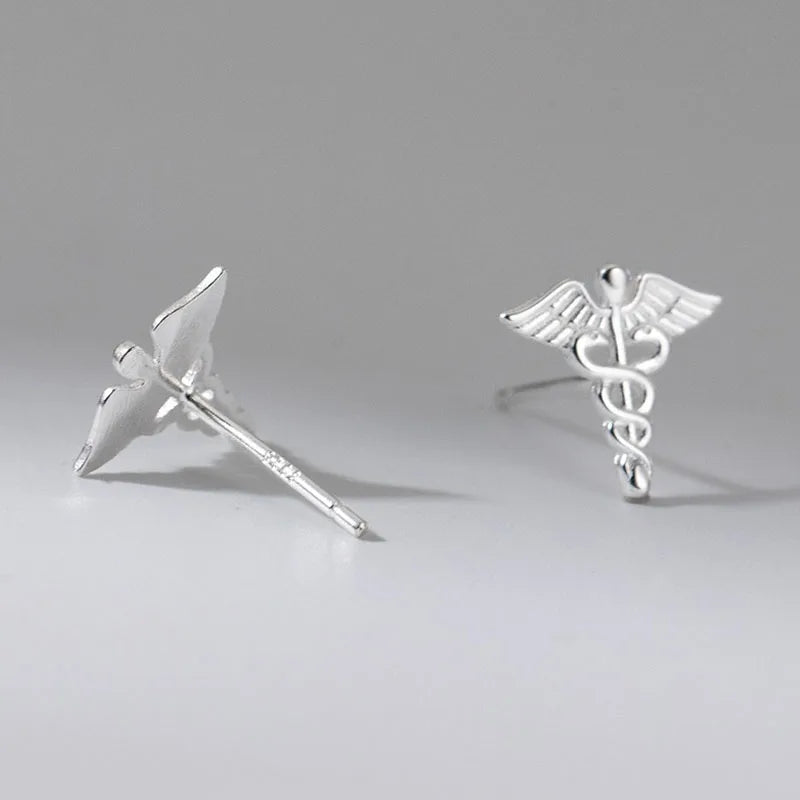 Fashion and Luxury Double Snake Wing Stud Earrings DS4940