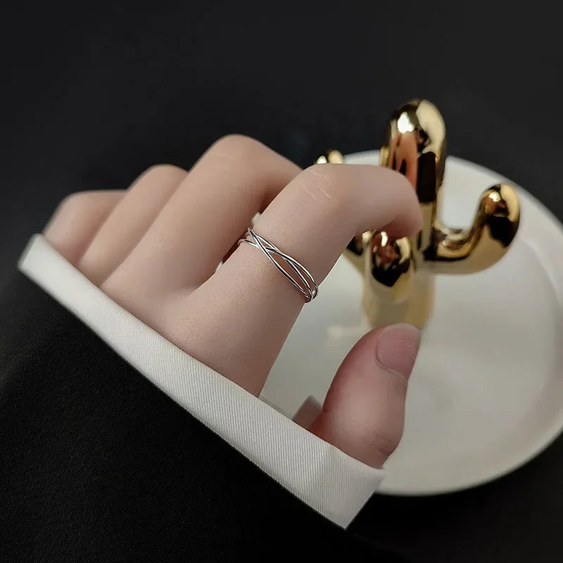TrustDavis 100% 925 Sterling Silver Fashion Women Jewelry Hollow Cocktail Ring Sizable 5 6 7 Girls Xmas Gift DS482
