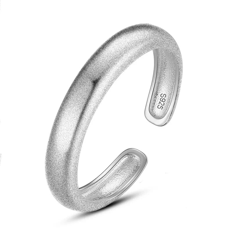 TrustDavis Real 925 Sterling Silver Ring Sweet Smooth Surface Opening Rings for Women Lady Birthday Present Fine Jewelry DG0143