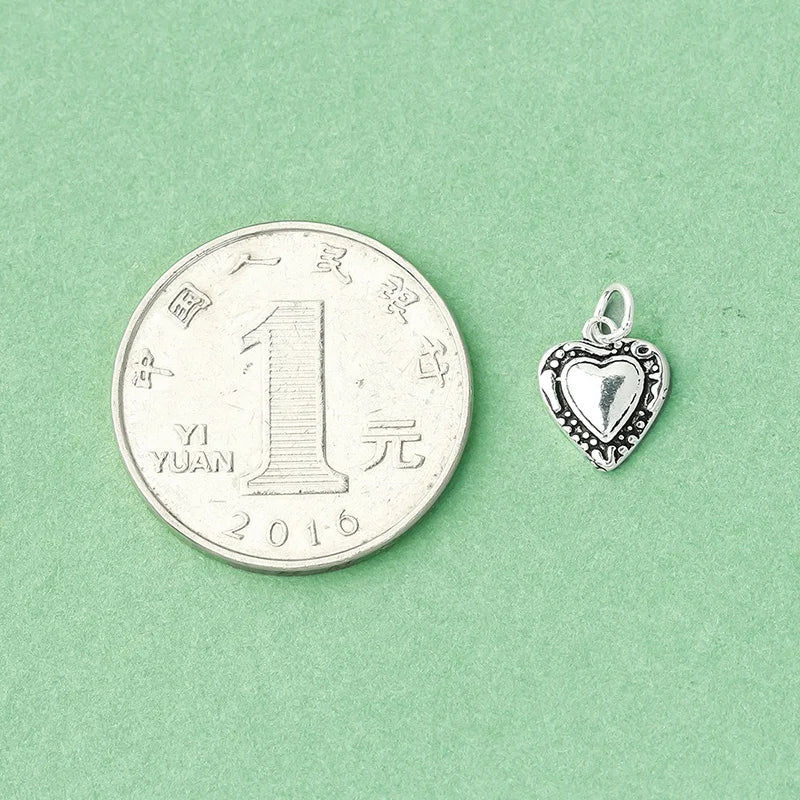 Heart Charm Pendant Handmade DIY Accessories Jewelry DZ1638