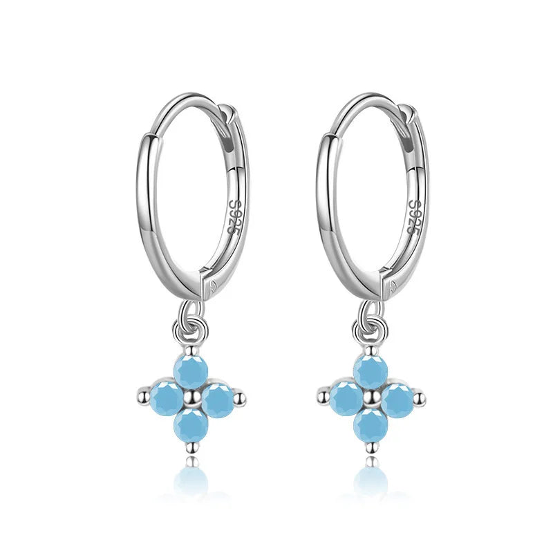 Colored Zircon Hoop Earrings DA2653