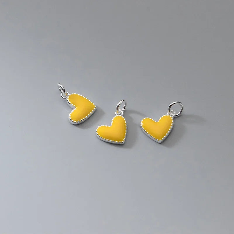 Heart Pendant DIY Necklace Bracelet Accessories Fine Jewelry Gift HY990