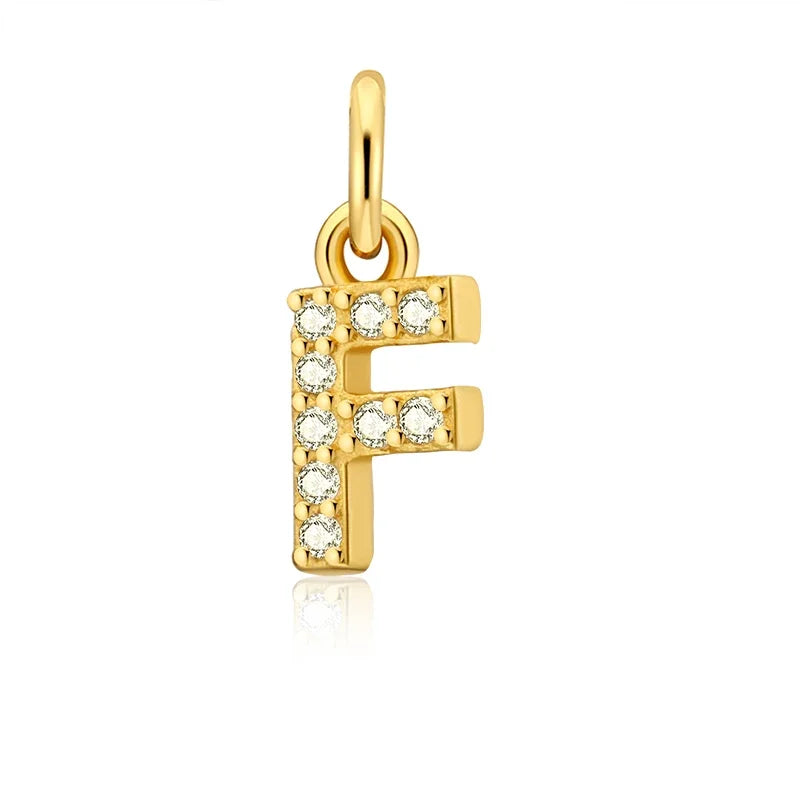 26 Letter Pendant Shiny Charm Pendant DIY Accessories Jewelry DZ423