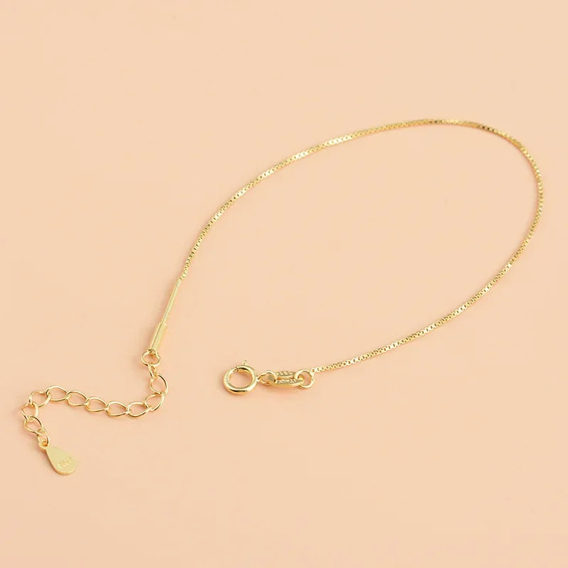 Box Chain Charms Fit Bracelet Screw DIY Accessories HY067