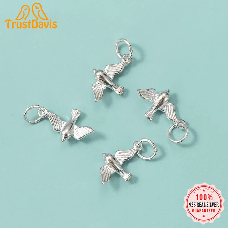 Animal Swallow Charm Pendant DIY Accessories Jewelry HY430