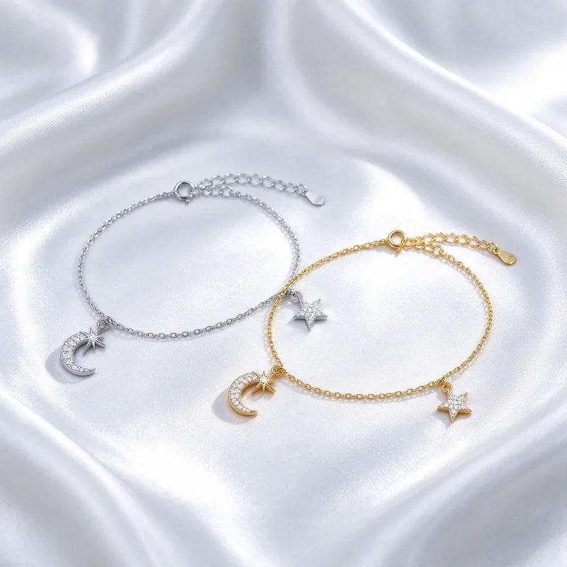 Star Moon Zirconia Bracelet DS5024