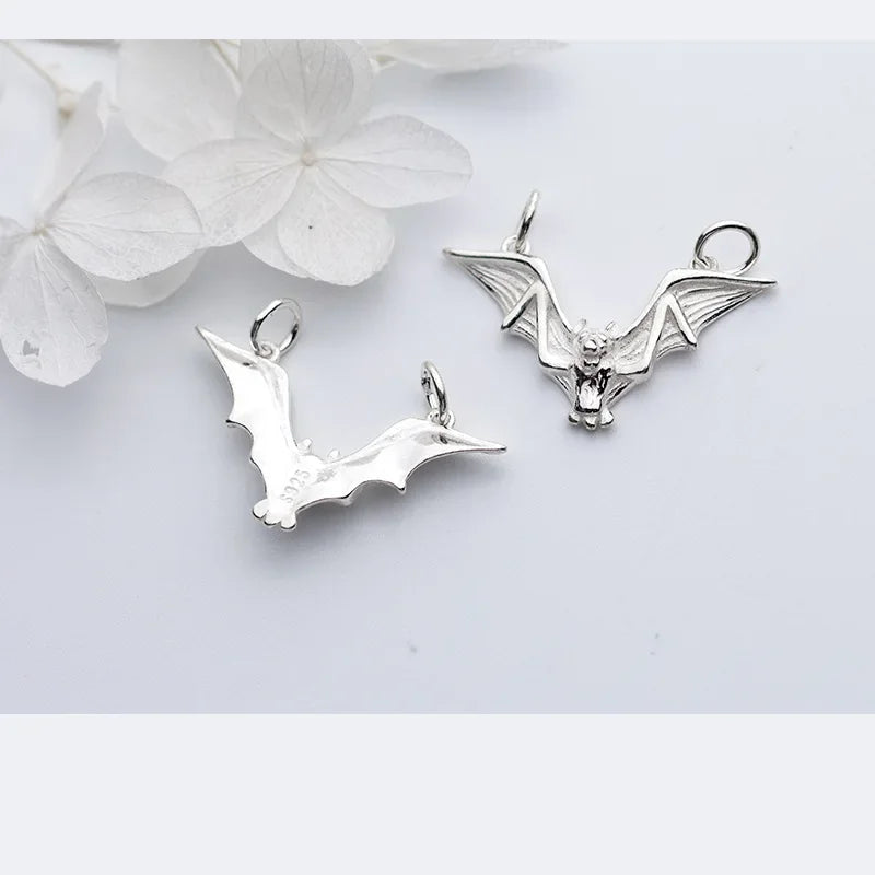 Circle Bat Charm Pendant DIY Accessories DZ445