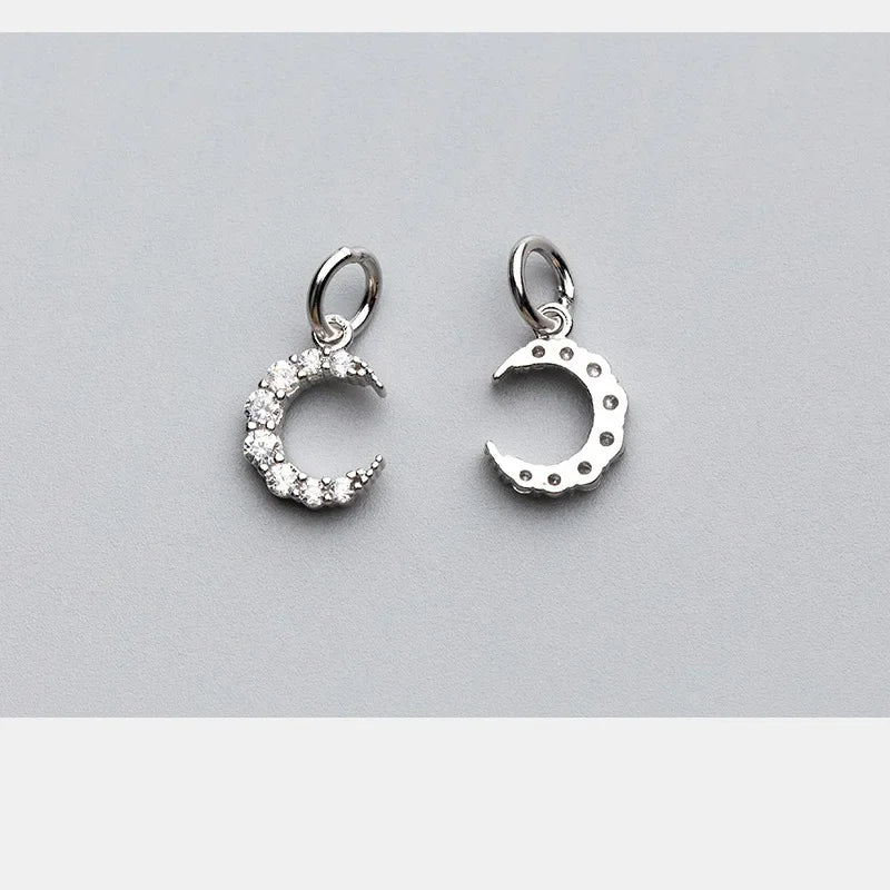 Moon Charm Pendant Handmade DIY Accessories HY113