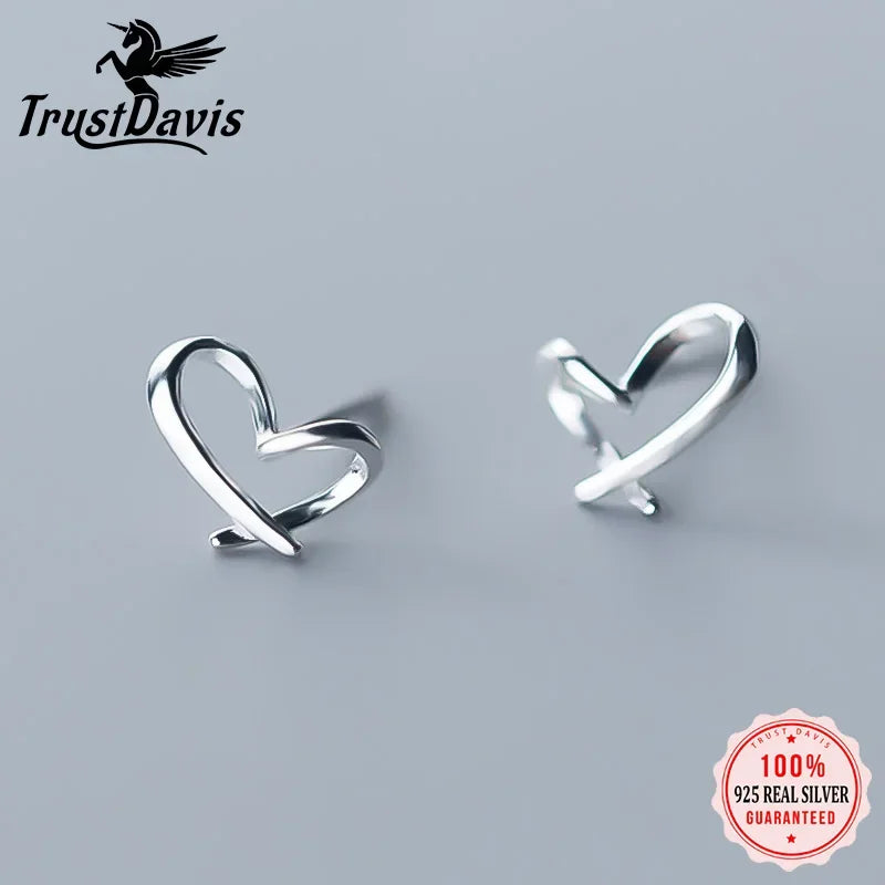 Romantic Heart Stud Earrings DA1603