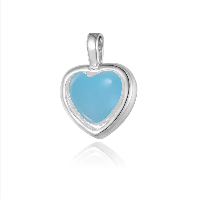 TrustDavis Real 925 Sterling Silver Fashion Sweet Heart Handmade DIY Necklace Bracelet Jewelry Accessories Party DZ1174