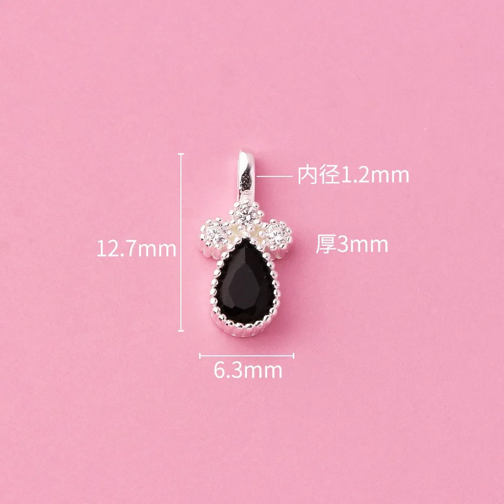 Zircon Water Droplets Charm Pendant DZ1658