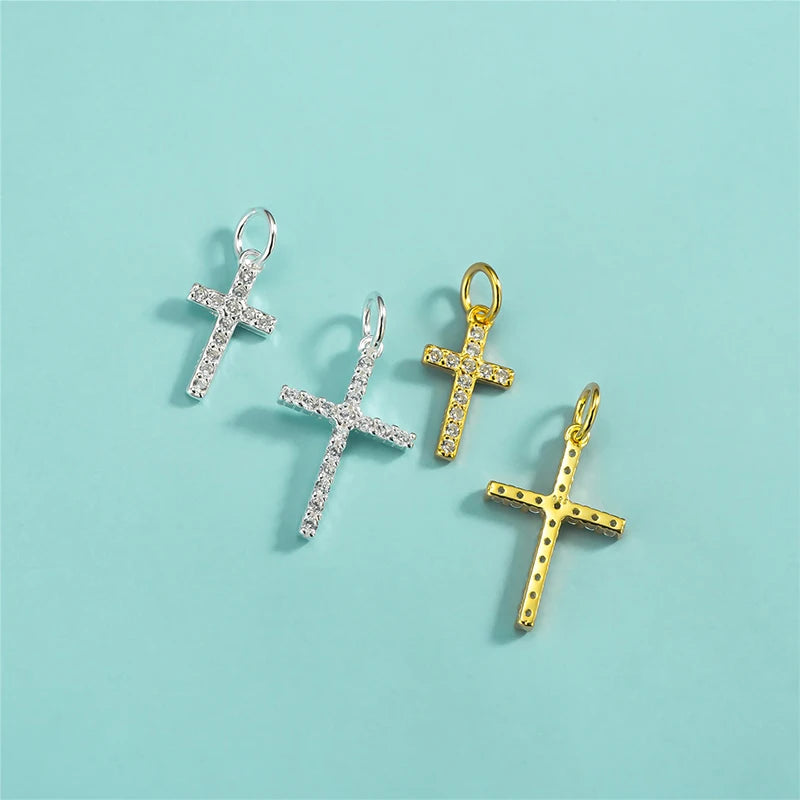 Fashion Zircon Cross Charm Pendant DZ1815