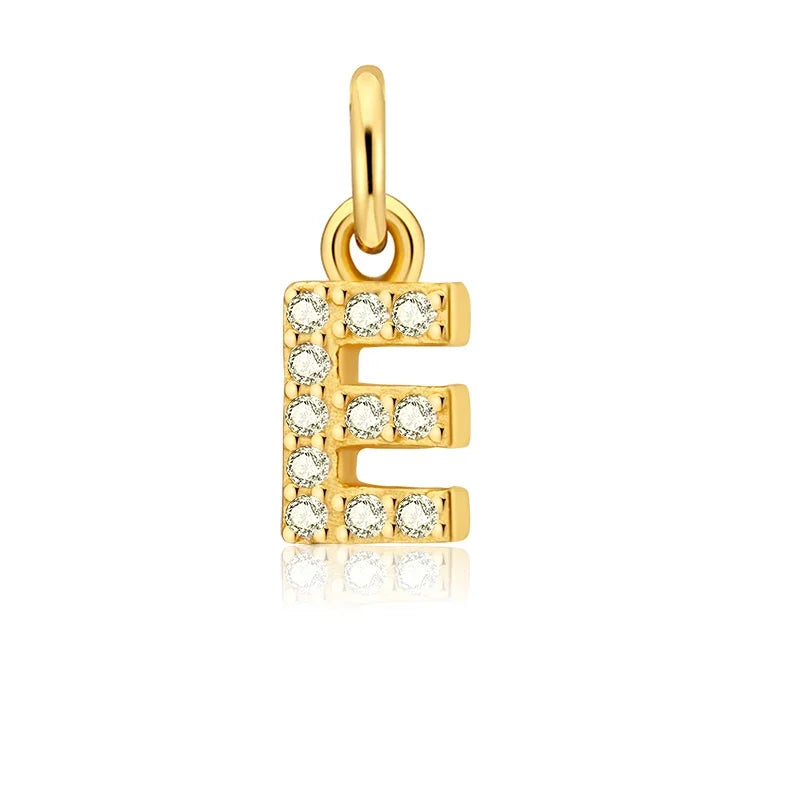 26 Letter Pendant Shiny Charm Pendant DIY Accessories Jewelry DZ423