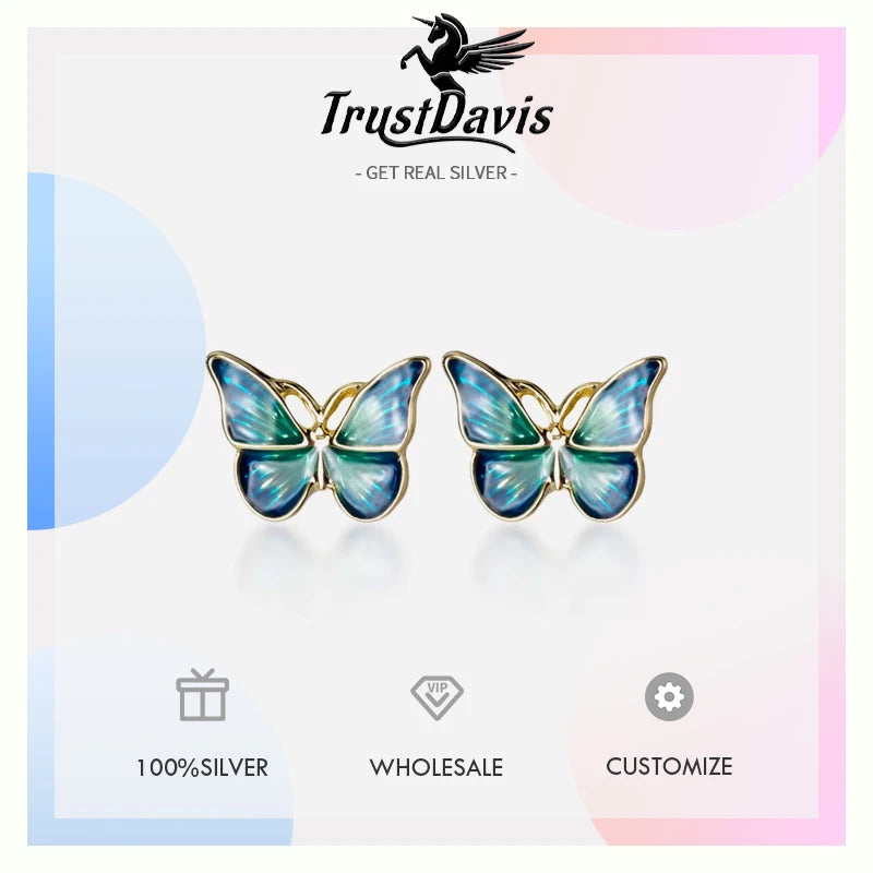 Wing Butterfly Stud Earrings DA481