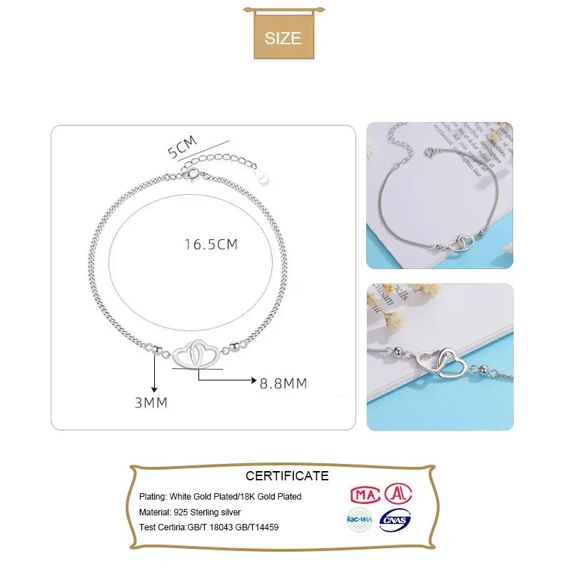 Romantic Heart Love Bracelet DD601