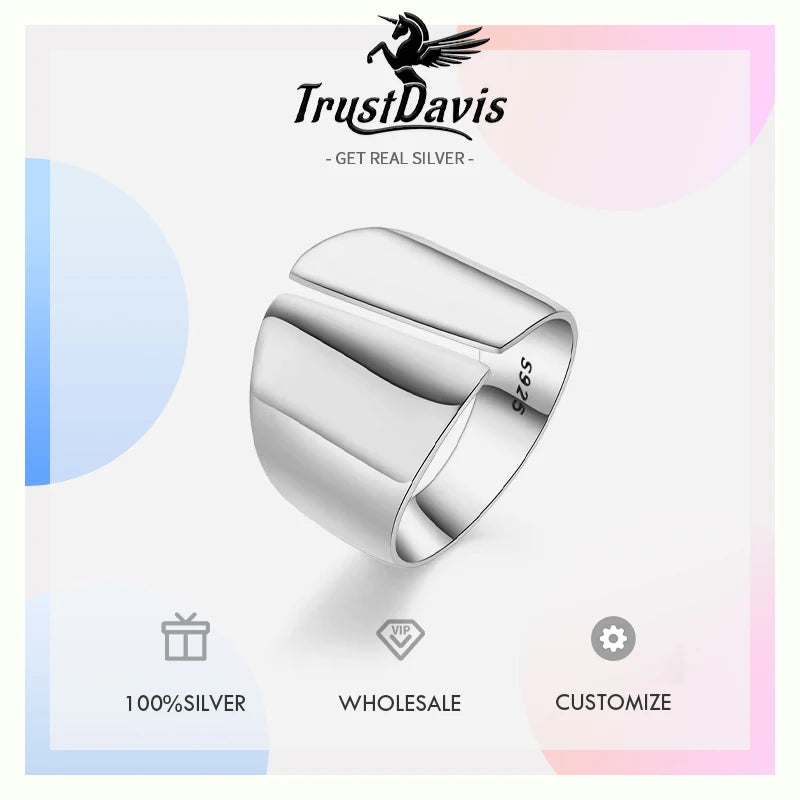 Surface Smooth Opening Finger Ring AZ04