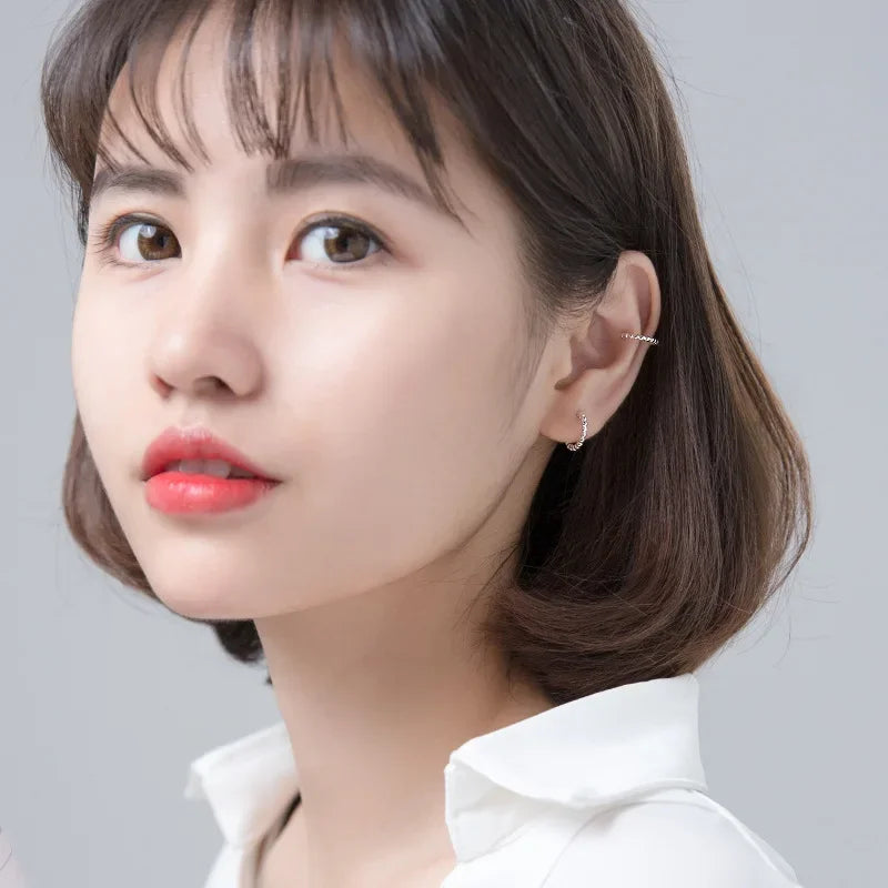 Twist Clip On Earrings Ear Cuff DA596