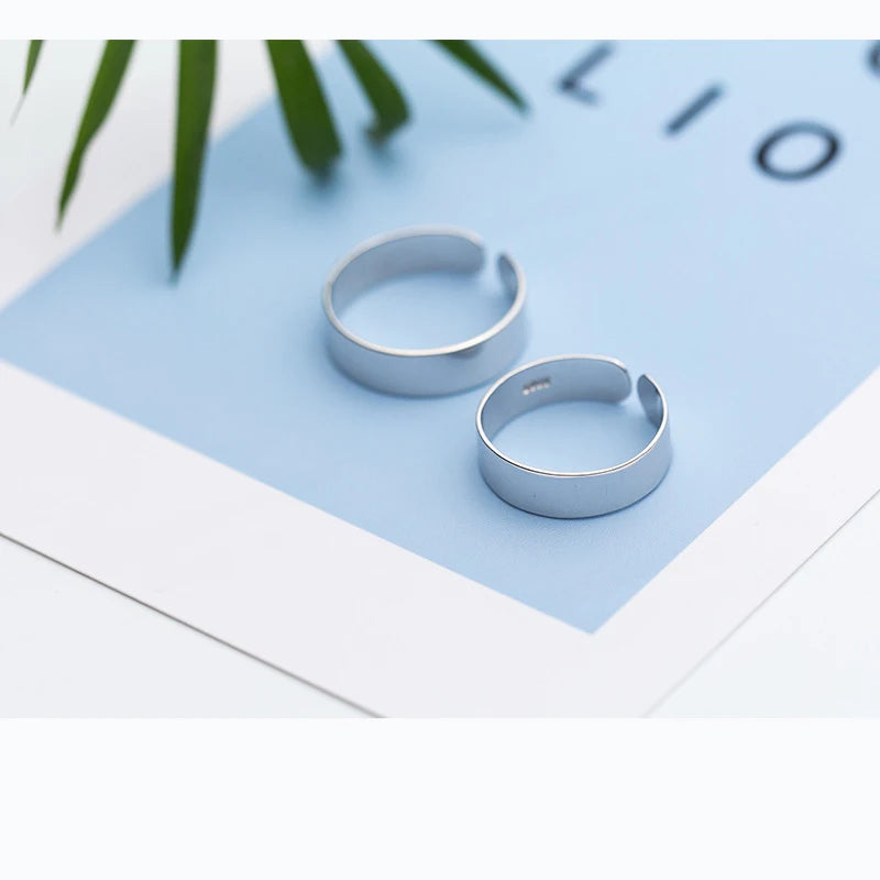 Simple Personality Smooth Surface Opening Ring DA991