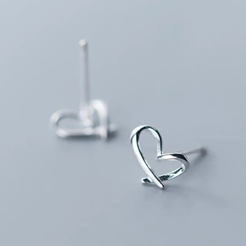 Romantic Heart Stud Earrings DA1603