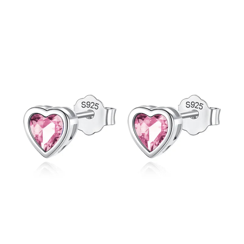Romantic Heart Stud Earrings DE0038