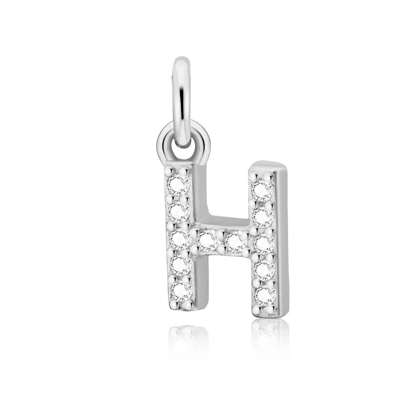 26 Letter Pendant Shiny Charm Pendant DIY Accessories Jewelry DZ423