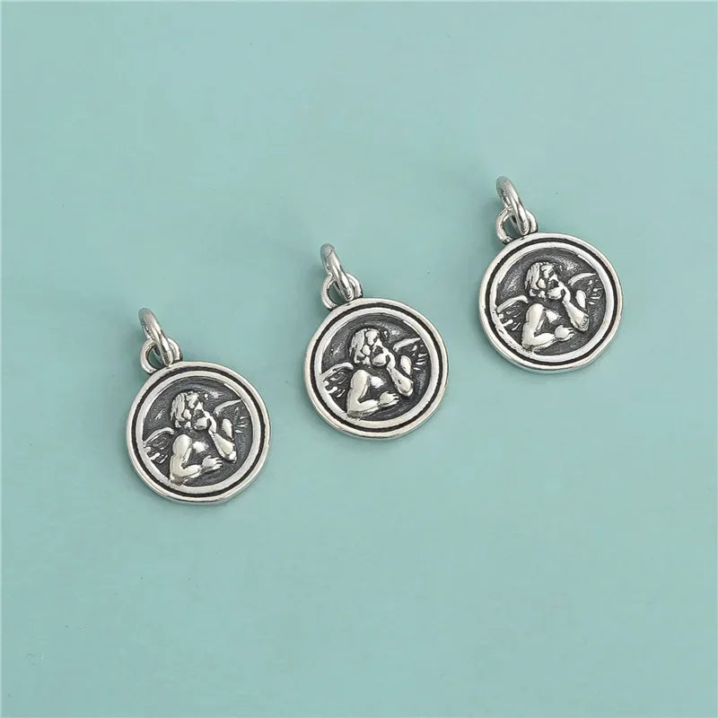 Cherub Charm Pendant Handmade DIY Accessories Fine Jewelry DZ669