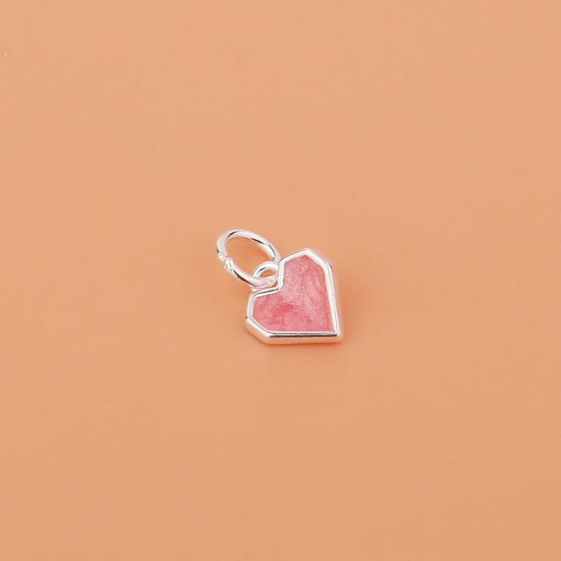 Heart Charm Pendant Handmade DIY Accessories DZ1710