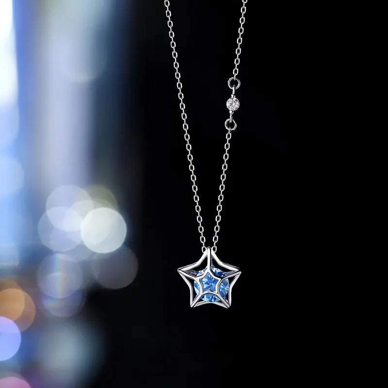 Star Zircon Chain Necklace LB069