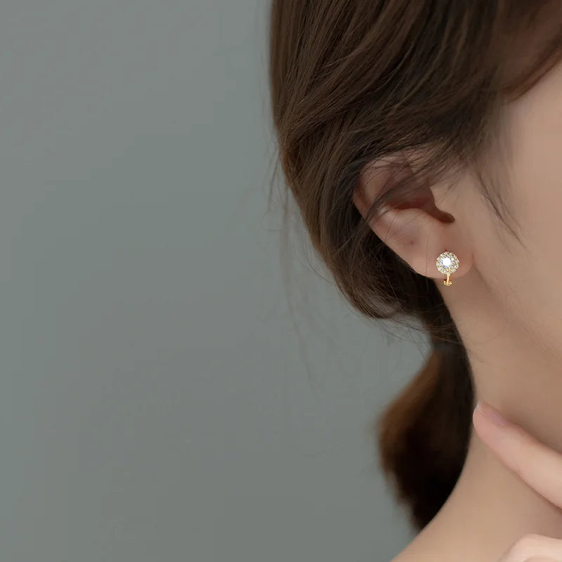 Round Charm Hoop Earrings DA2158