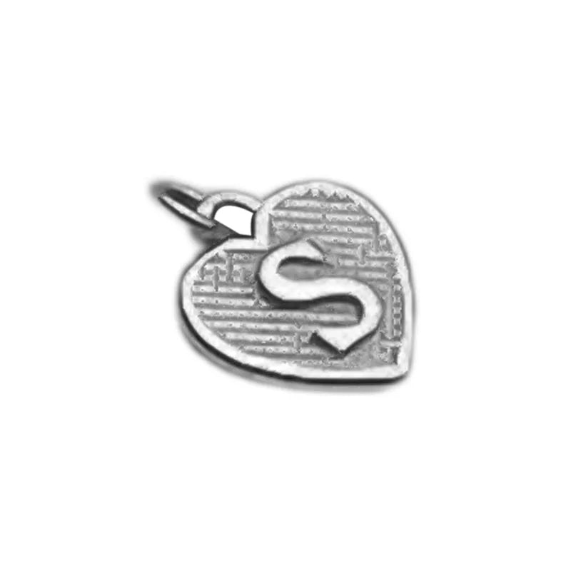 TrustDavis Real 925 Sterling Silver Name Necklace 26 Heart DIY Accessories Pendant for Women Wedding Clavicle Jewelry DZ1795