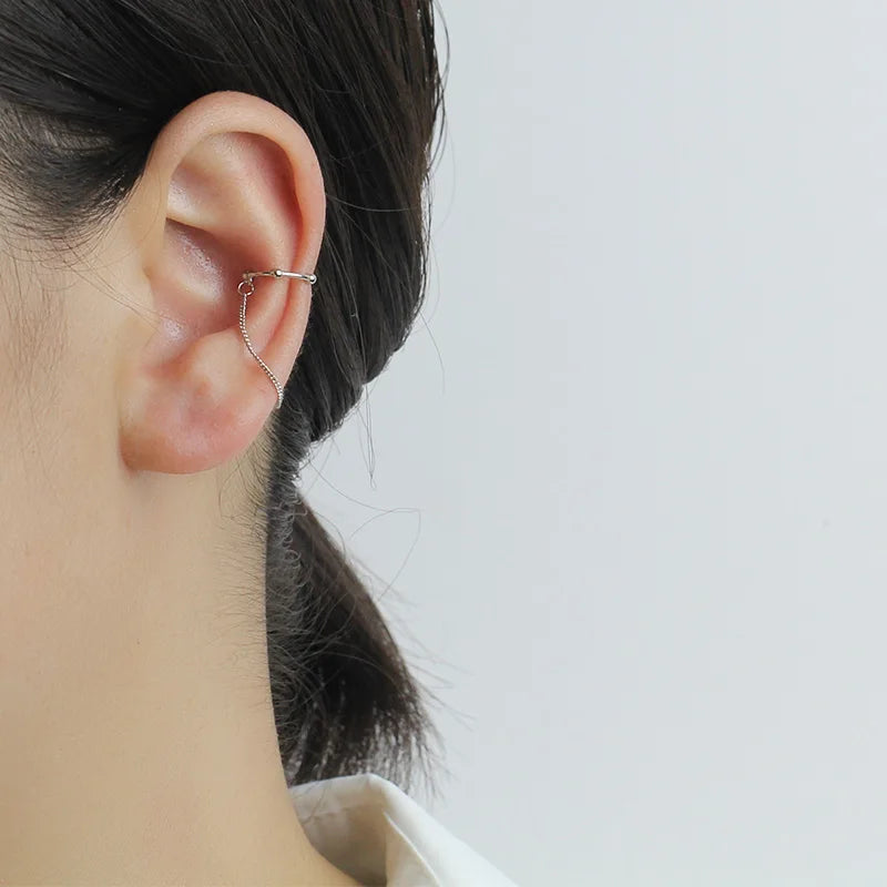 Sweet Chain Clip On Earrings Ear Cuff DA2005