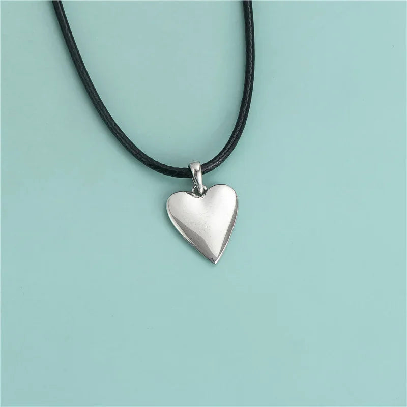 Sweet Glossy Heart Charm Pendant DZ704