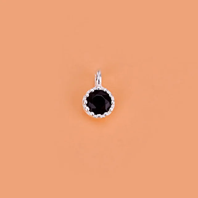 Round Colour Shiny Charm Pendant DIY Accessories Jewelry HY635