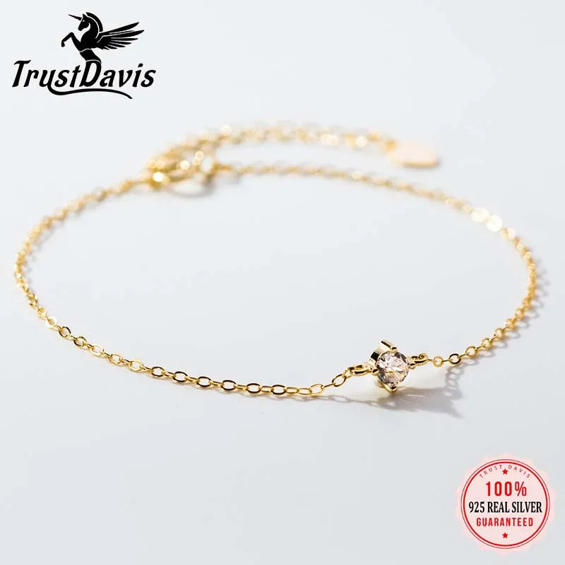 925 Sterling Silver Elegant Shiny Bracelet DS4548